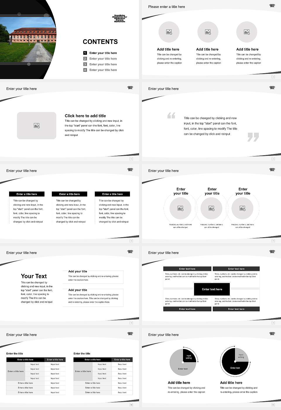 State Academy of Fine Arts Karlsruhe Course/Courseware Creation PPT Template16:9 ratio PPT effect preview image2