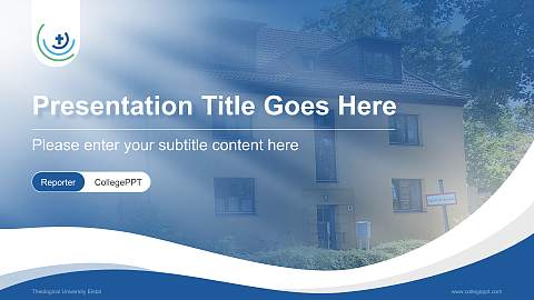 Theological University Elstal Lecture Sharing and Networking Event PPT Template
