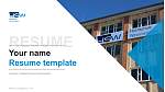 University of Applied Sciences Weserbergland이력서PPT 템플릿