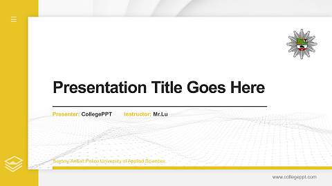 Saxony-Anhalt Police University of Applied Sciences Thesis Proposal/Graduation Defense PPT Template