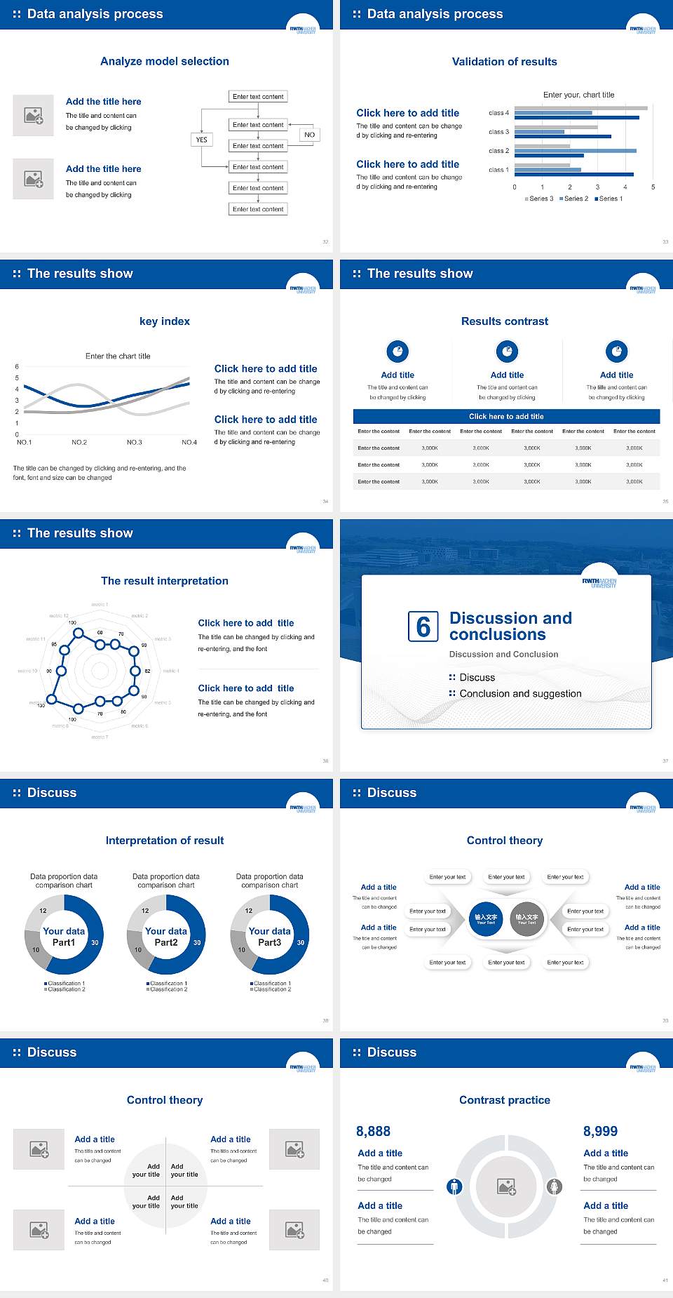 RWTH Aachen University – Melaten campus Graduation Thesis Defense PPT Template4:3 ratio PPT effect preview image5