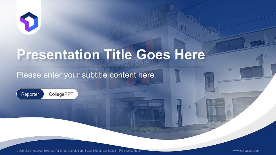 University of Applied Sciences for Small and Medium-Sized Enterprises – Frechen campus Lecture Sharing and Networking Event PPT Template16:9 ratio PPT effect preview image