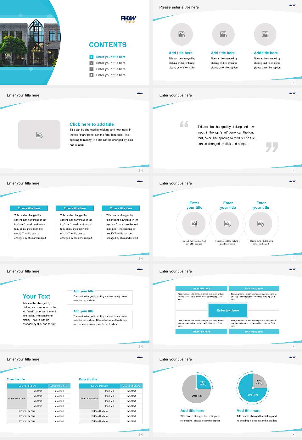 University of Applied Sciences for Business – Bergisch Gladbach campus Course/Courseware Creation PPT Template16:9 ratio PPT effect preview image2