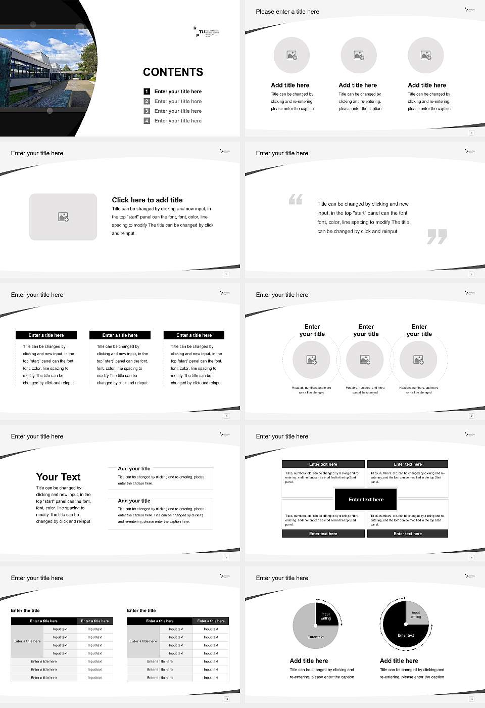 Rhineland-Palatinate Technical University Kaiserslautern-Landau – Landau campus Course/Courseware Creation PPT Template16:9 ratio PPT effect preview image2
