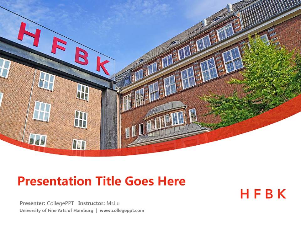University of Fine Arts of Hamburg Course/Courseware Creation PPT Template4:3 ratio PPT effect preview image5