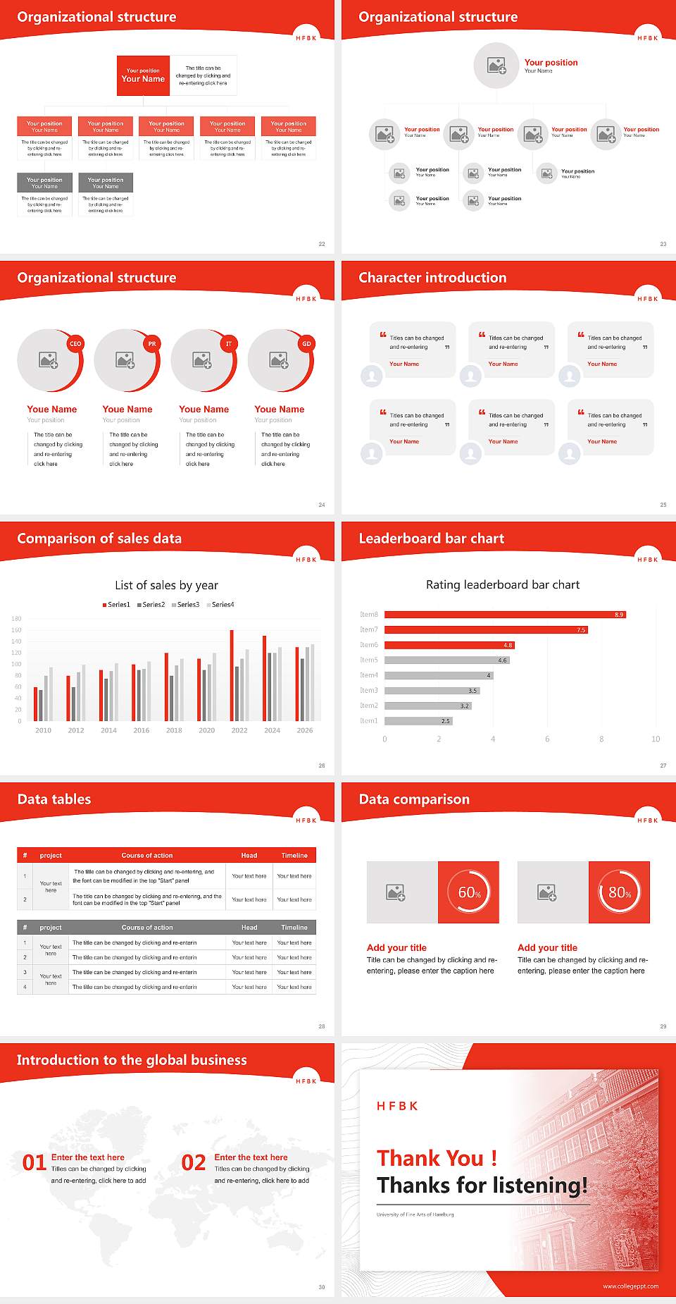 University of Fine Arts of Hamburg Academic Presentation/Research Findings Report PPT Template4:3 ratio PPT effect preview image4