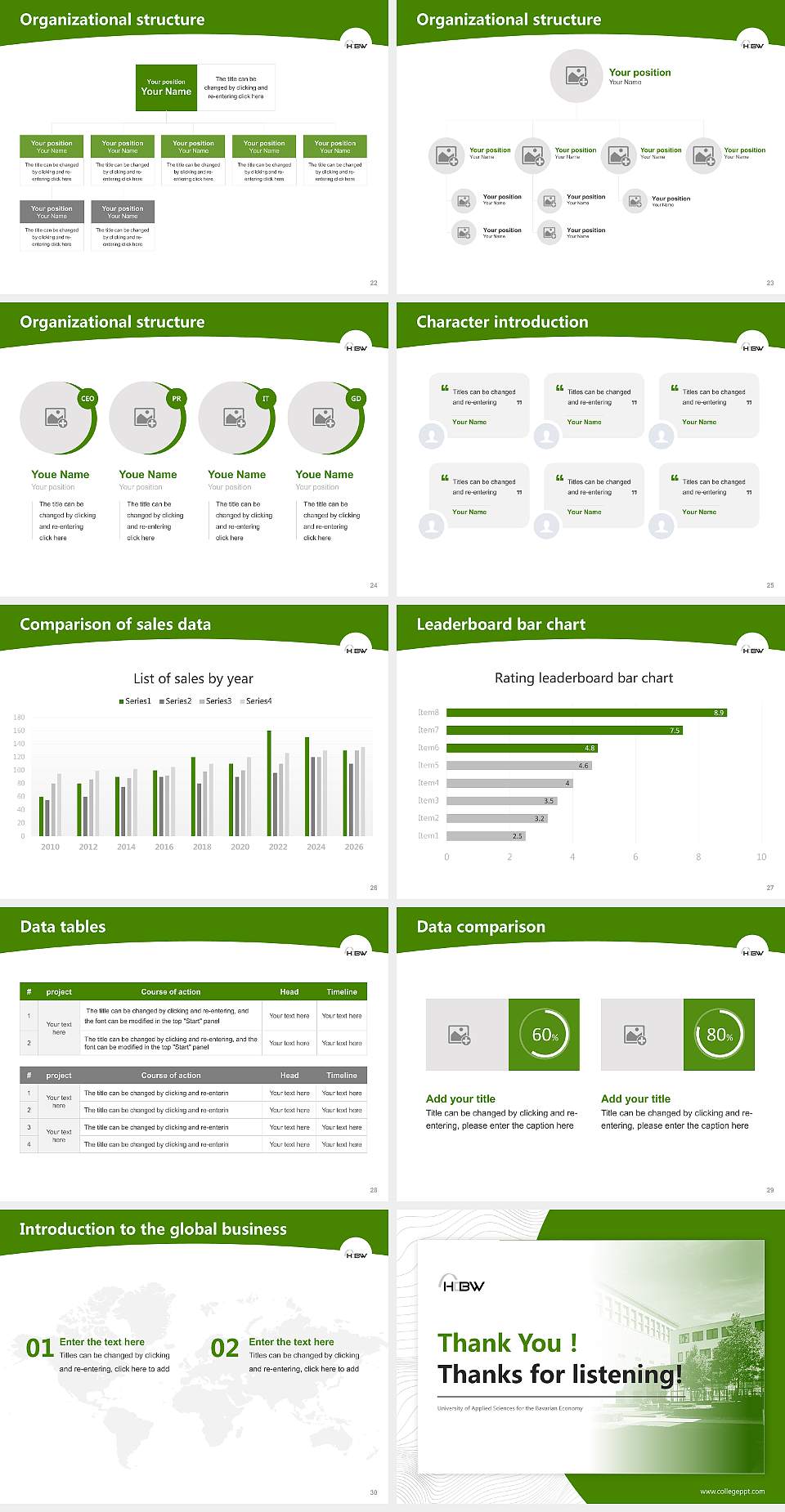 University of Applied Sciences for the Bavarian Economy Academic Presentation/Research Findings Report PPT Template4:3 ratio PPT effect preview image4