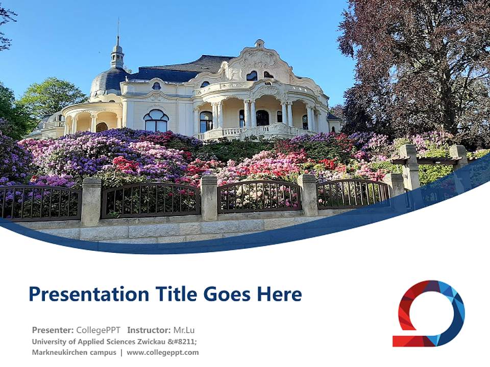 University of Applied Sciences Zwickau – Markneukirchen campus Course/Courseware Creation PPT Template4:3 ratio PPT effect preview image5