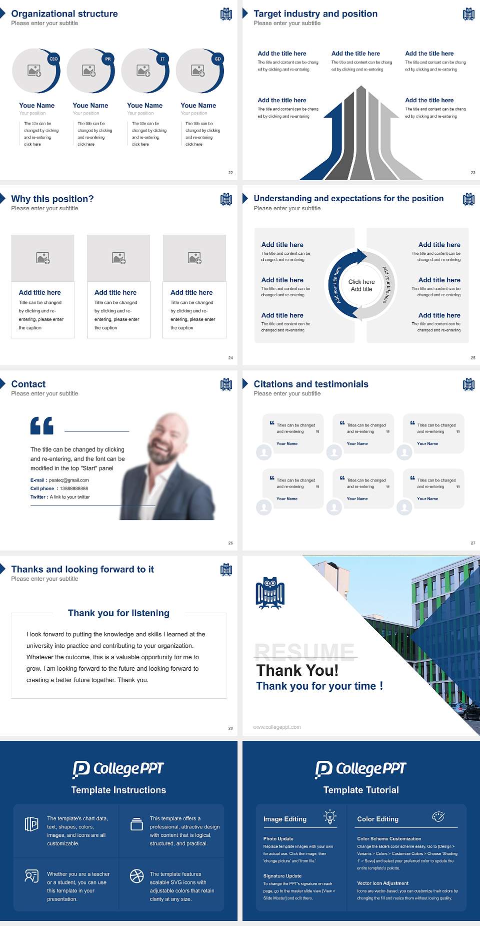 Saarland University – Homburg campus Resume PPT Template4:3 ratio PPT effect preview image4