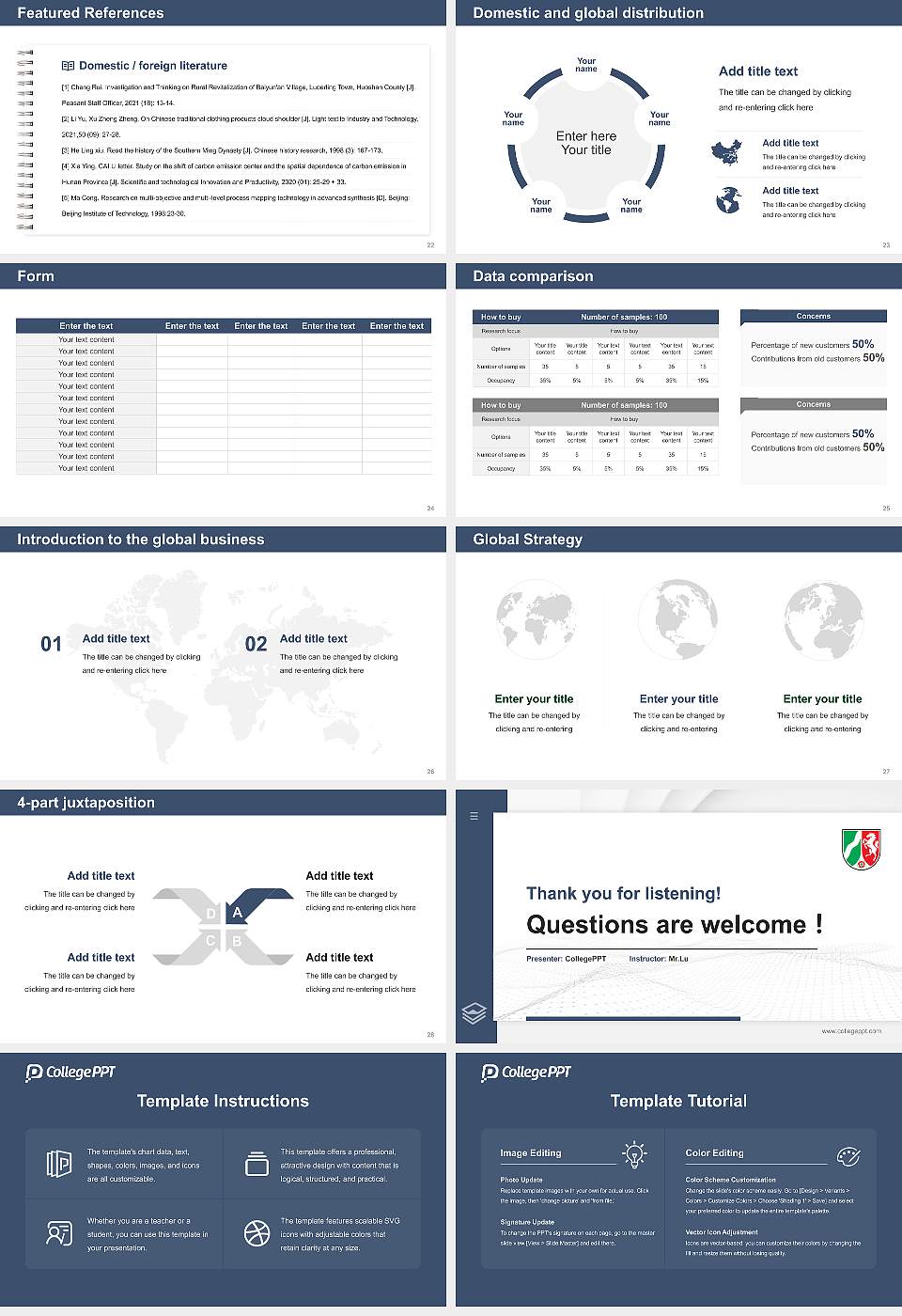 University of Applied Sciences for the Administration of Justice North Rhine-Westphalia Thesis Proposal/Graduation Defense PPT Template16:9 ratio PPT effect preview image4