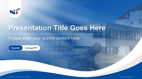 Reutlingen Theological University Lecture Sharing and Networking Event PPT Template