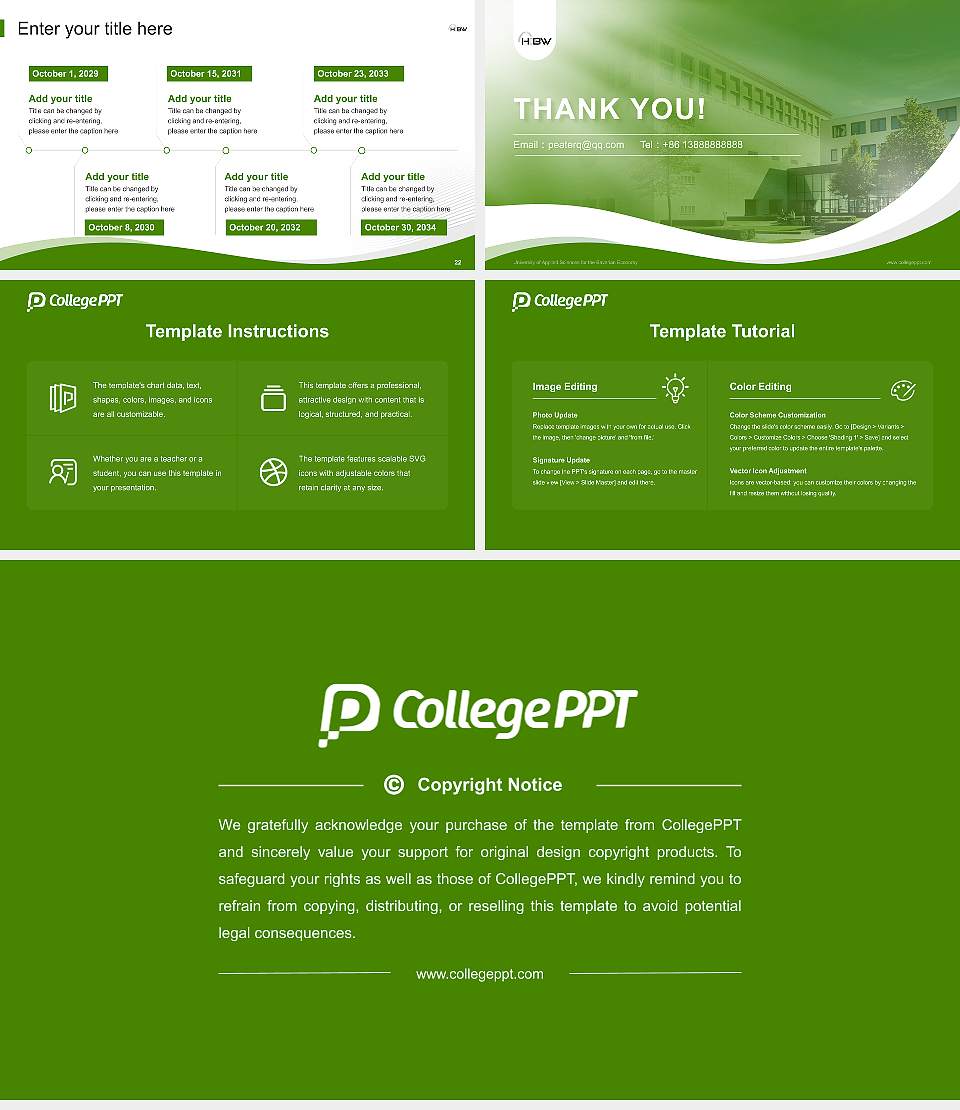 University of Applied Sciences for the Bavarian Economy Lecture Sharing and Networking Event PPT Template16:9 ratio PPT effect preview image4