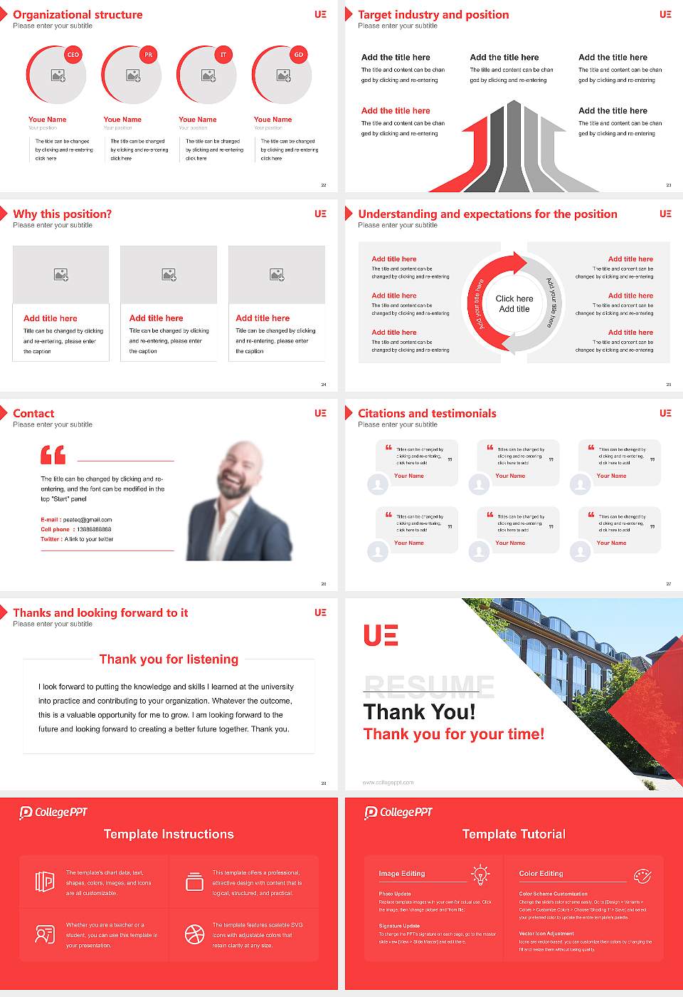 University of Europe for Applied Sciences – Iserlohn campus Resume PPT Template16:9 ratio PPT effect preview image4