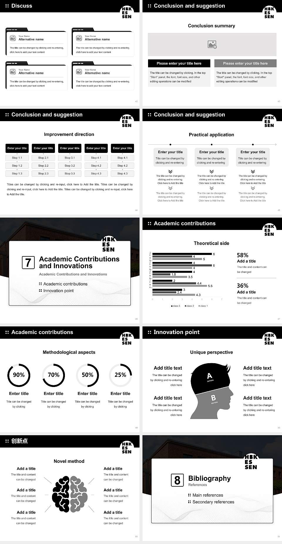 University of Fine Arts Essen (HBK Essen) Graduation Thesis Defense PPT Template4:3 ratio PPT effect preview image6