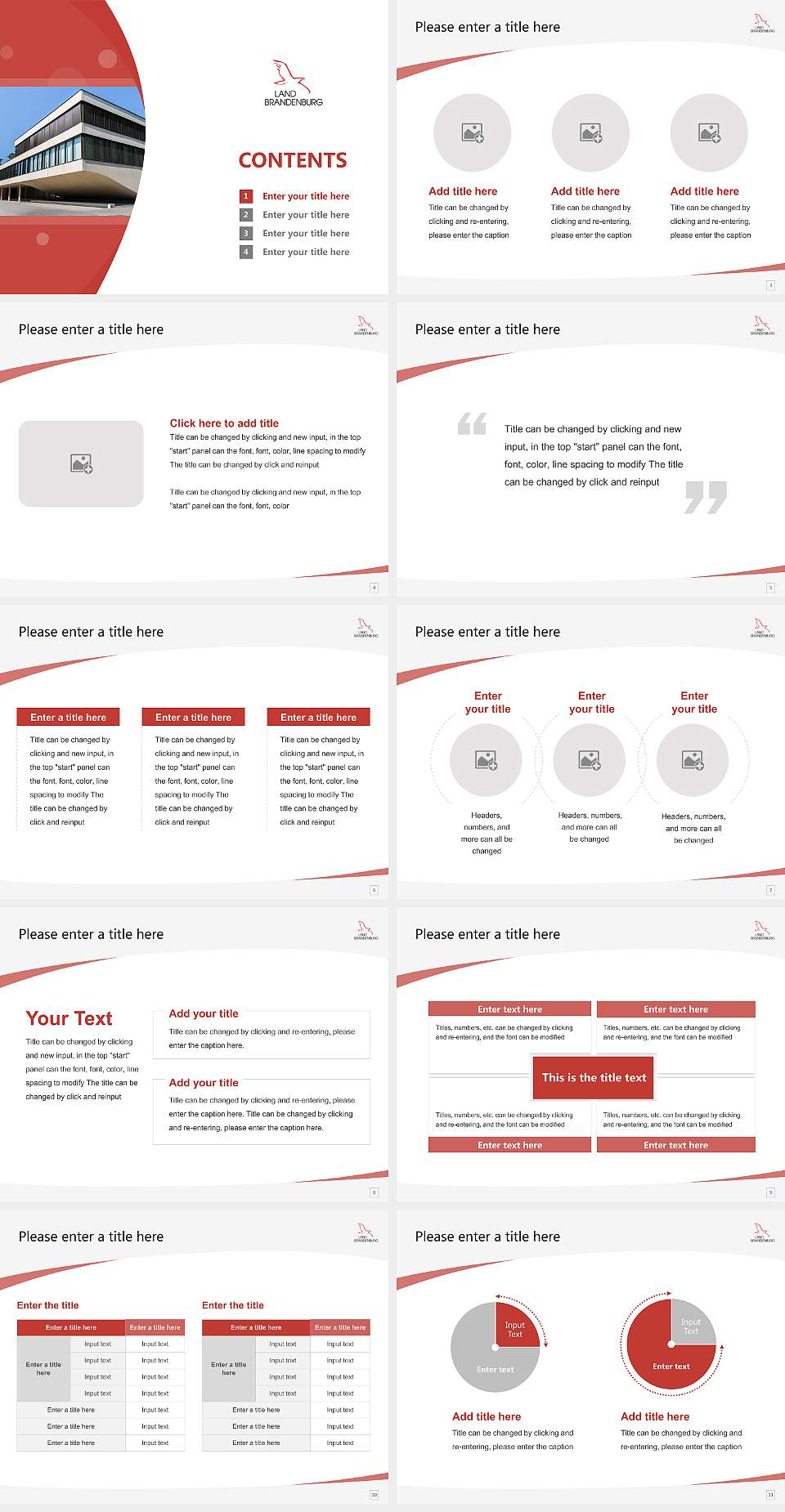 University of Finance Brandenburg Course/Courseware Creation PPT Template4:3 ratio PPT effect preview image2