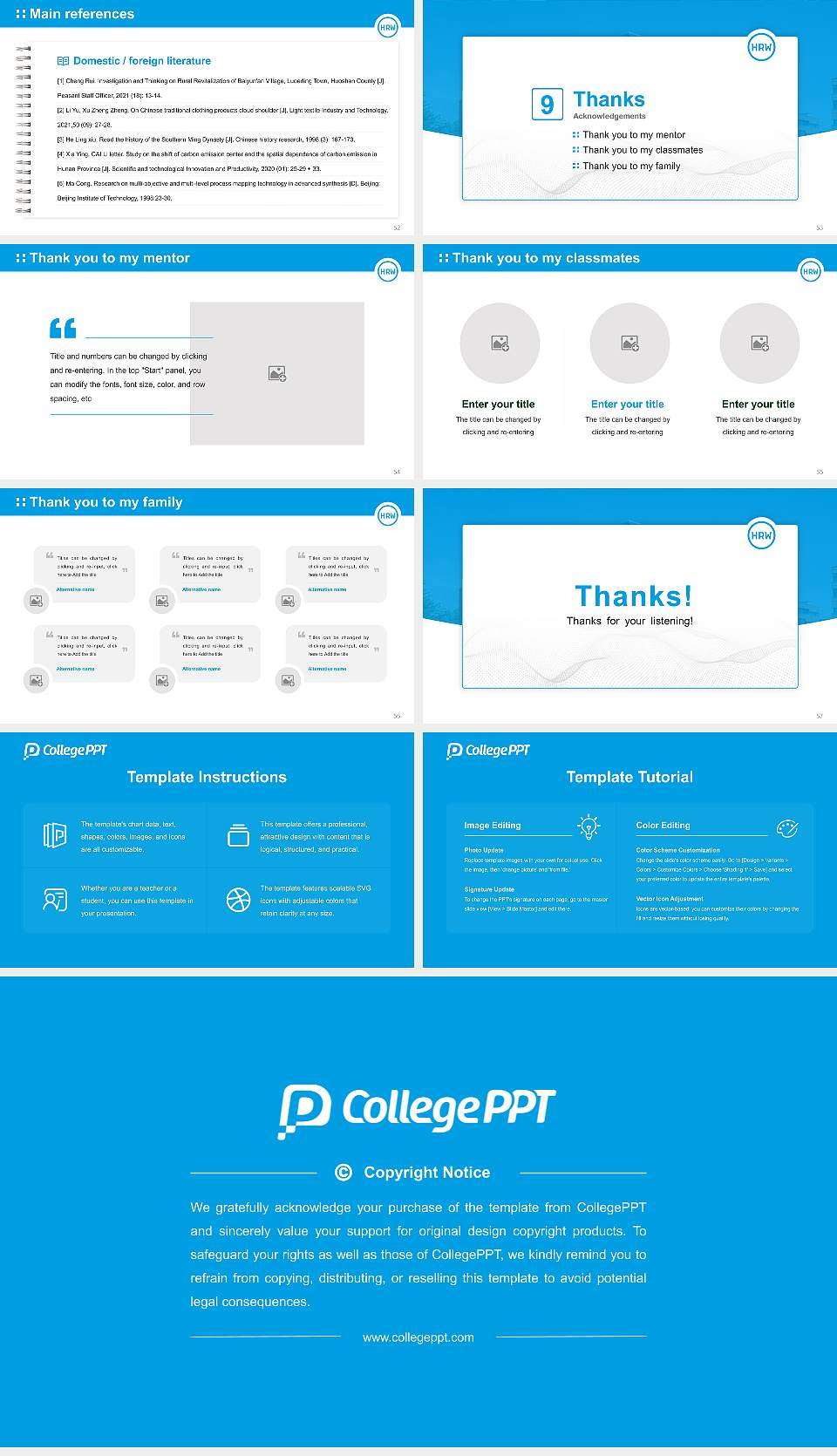 Ruhr West University of Applied Sciences Graduation Thesis Defense PPT Template16:9 ratio PPT effect preview image7