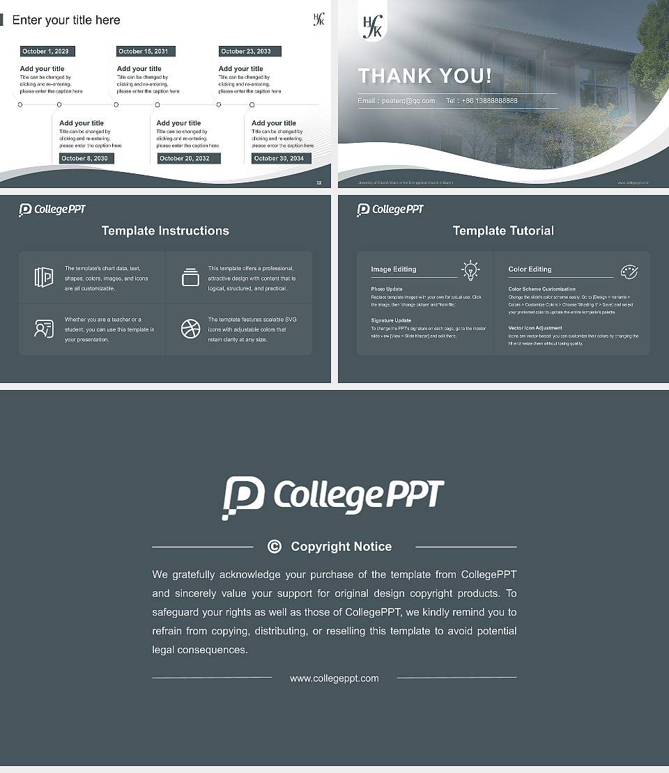 University of Church Music of the Evangelical Church in Baden Lecture Sharing and Networking Event PPT Template16:9 ratio PPT effect preview image4