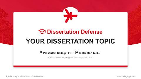 RheinMain University of Applied Sciences Graduation Thesis Defense PPT Template