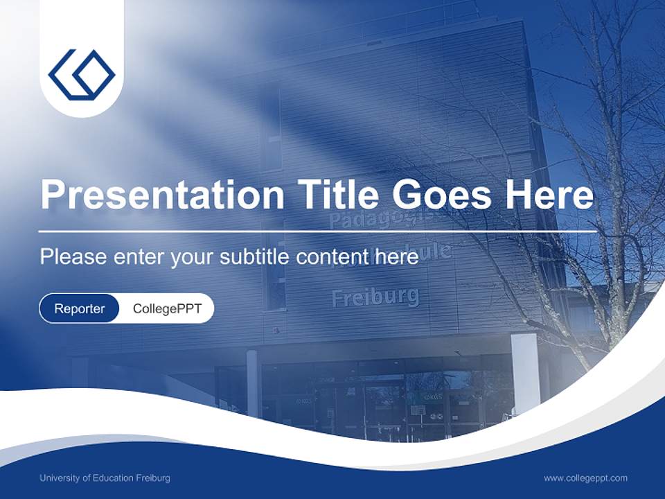 University of Education Freiburg Lecture Sharing and Networking Event PPT Template4:3 ratio PPT effect preview image4