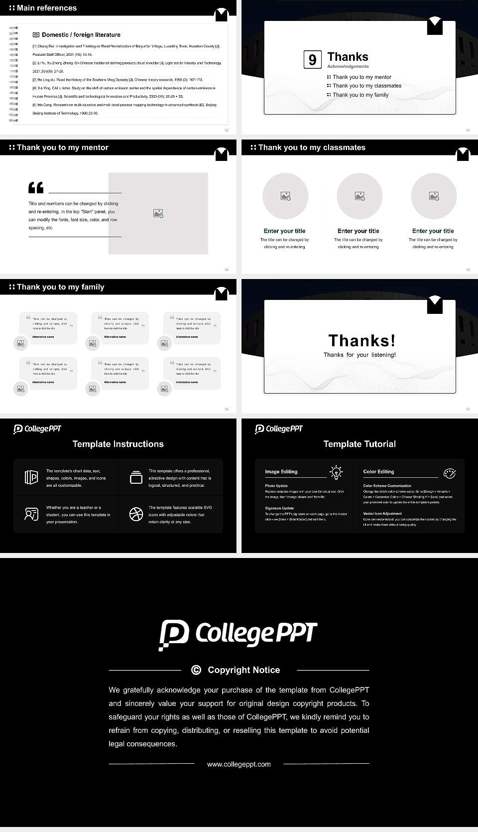 State University of Music and Performing Arts Mannheim Graduation Thesis Defense PPT Template16:9 ratio PPT effect preview image7