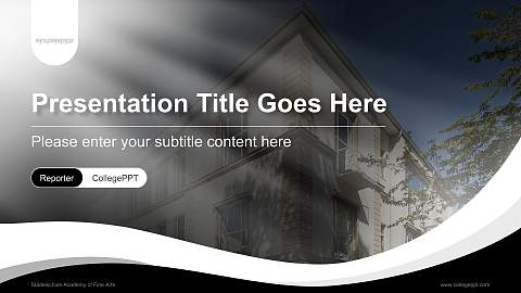Städelschule Academy of Fine Arts Lecture Sharing and Networking Event PPT Template