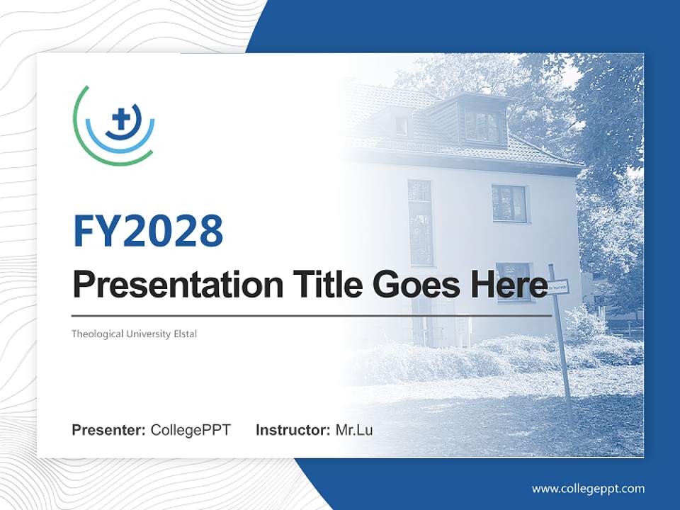 Theological University Elstal Academic Presentation/Research Findings Report PPT Template4:3 ratio PPT effect preview image5