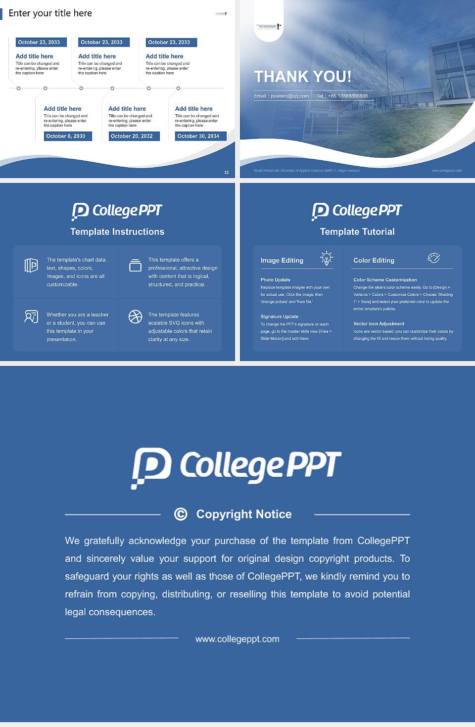 South Westphalia University of Applied Sciences – Hagen campus Lecture Sharing and Networking Event PPT Template4:3 ratio PPT effect preview image4
