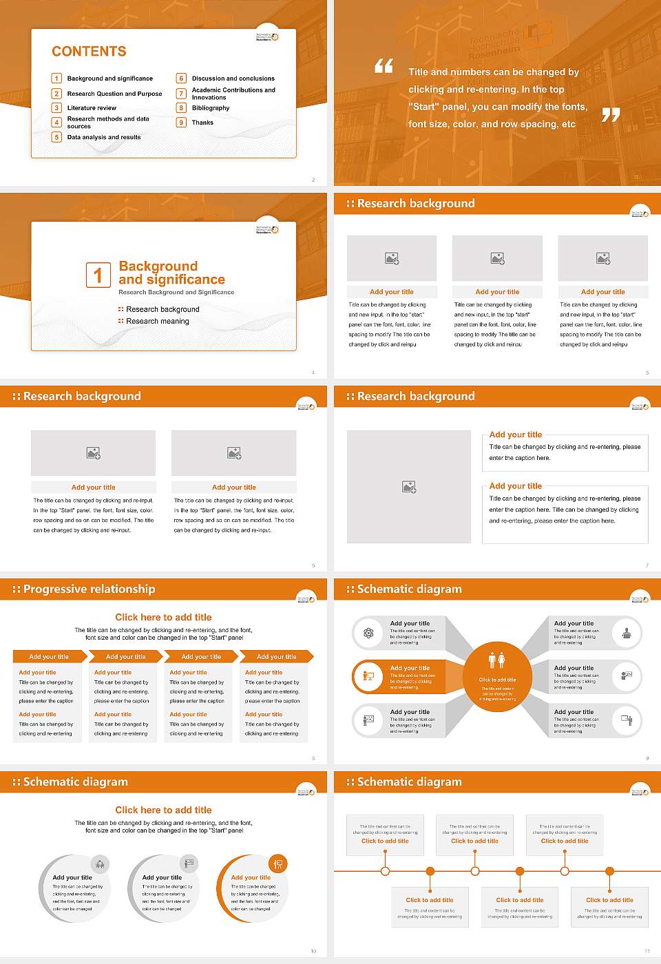 Rosenheim Technical University of Applied Sciences – Mühldorf am Inn campus Graduation Thesis Defense PPT Template16:9 ratio PPT effect preview image2