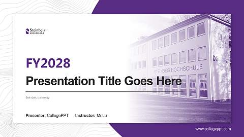 Steinbeis University Academic Presentation/Research Findings Report PPT Template