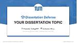 Technical University of Munich – Straubing campus Soutenance de thèse Modèle PPT