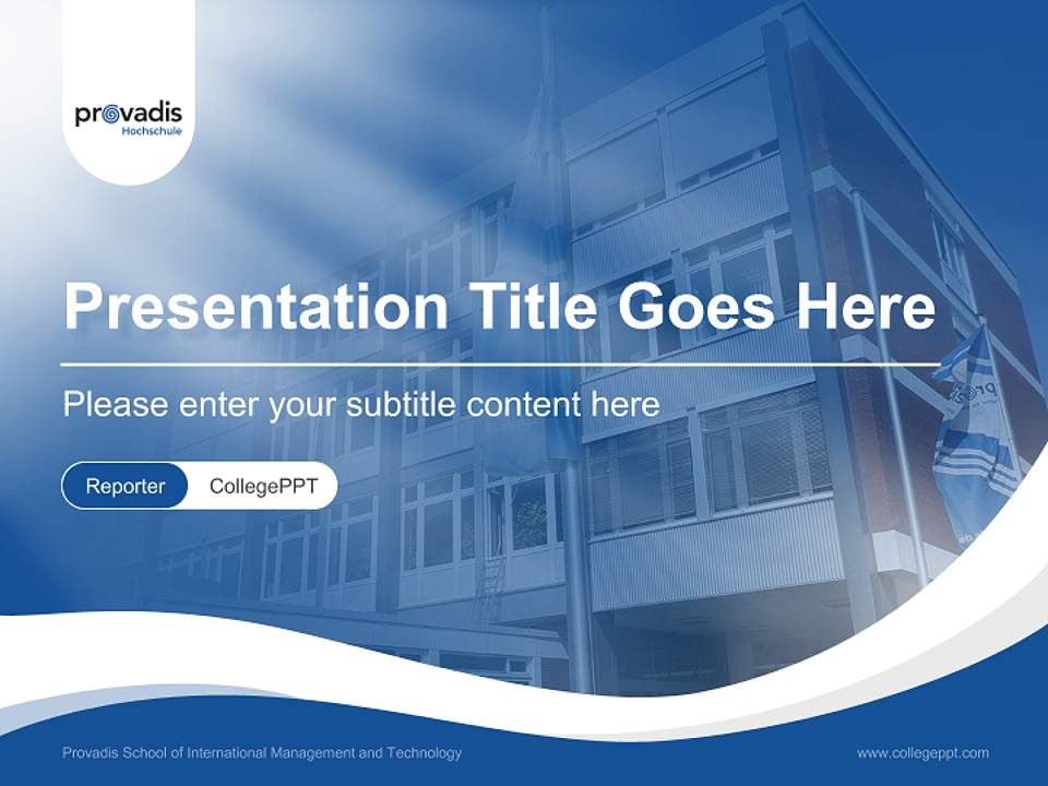 Provadis School of International Management and Technology Lecture Sharing and Networking Event PPT Template4:3 ratio PPT effect preview image4
