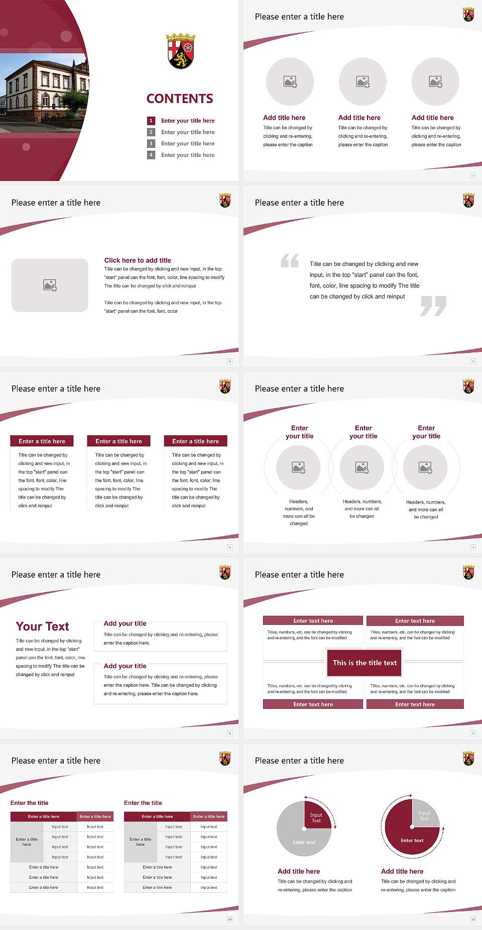 University of Finance Rhineland-Palatinate Course/Courseware Creation PPT Template4:3 ratio PPT effect preview image2