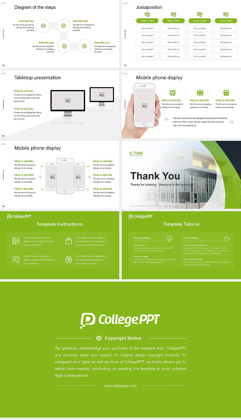 University of Applied Sciences Mittelhessen (THM) Competition/Entrepreneurship Contest PPT Template16:9 ratio PPT effect preview image9