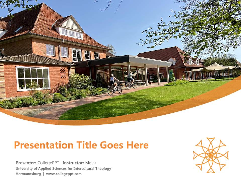 University of Applied Sciences for Intercultural Theology Hermannsburg Course/Courseware Creation PPT Template4:3 ratio PPT effect preview image5