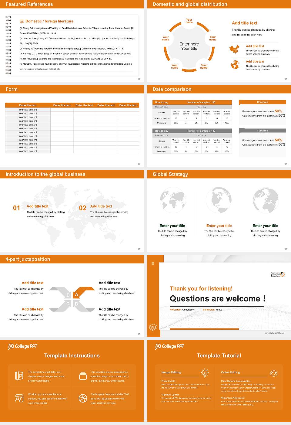 Rosenheim Technical University of Applied Sciences Thesis Proposal/Graduation Defense PPT Template16:9 ratio PPT effect preview image4