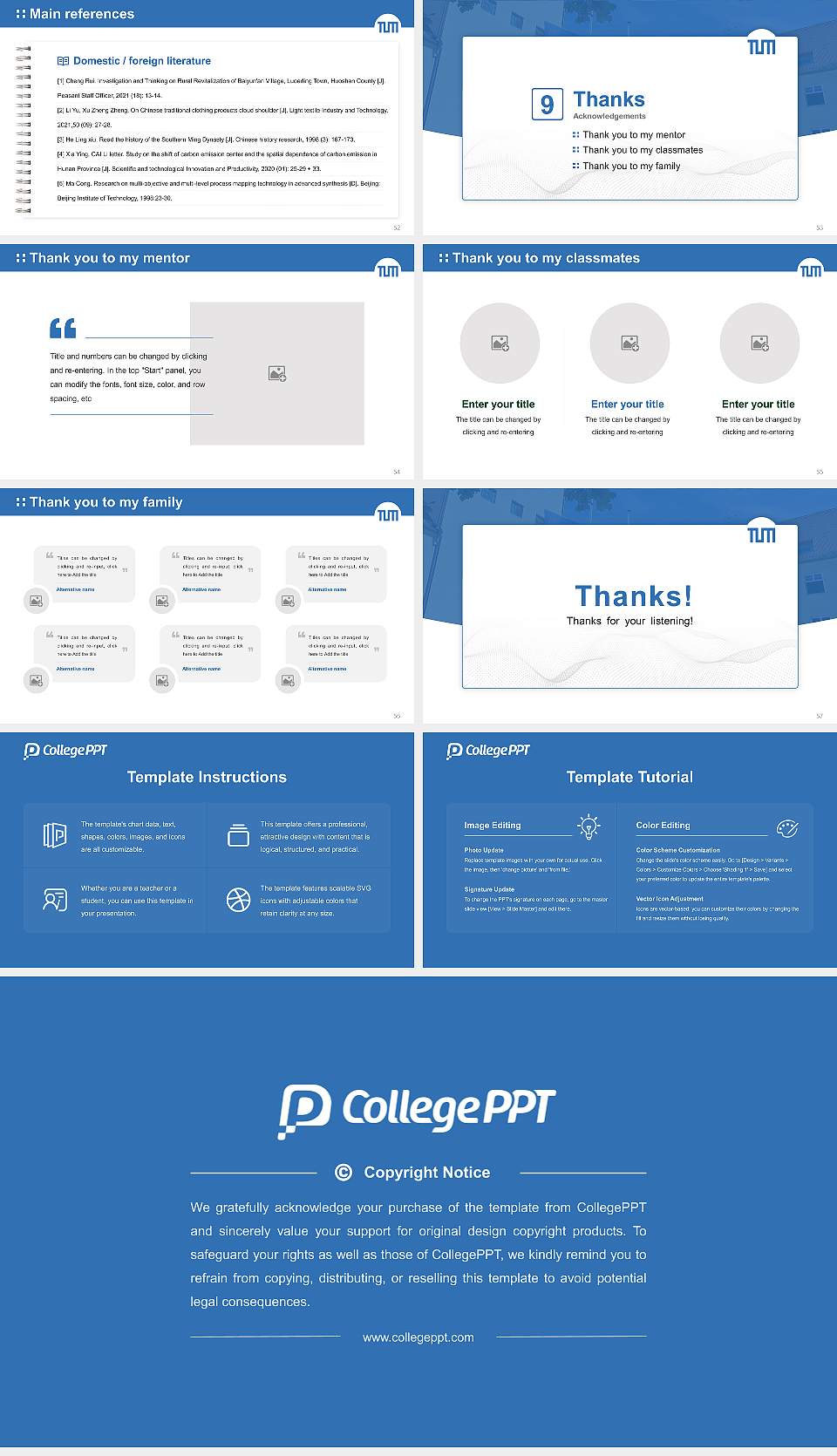 Technical University of Munich – Weihenstephan campus Graduation Thesis Defense PPT Template16:9 ratio PPT effect preview image7