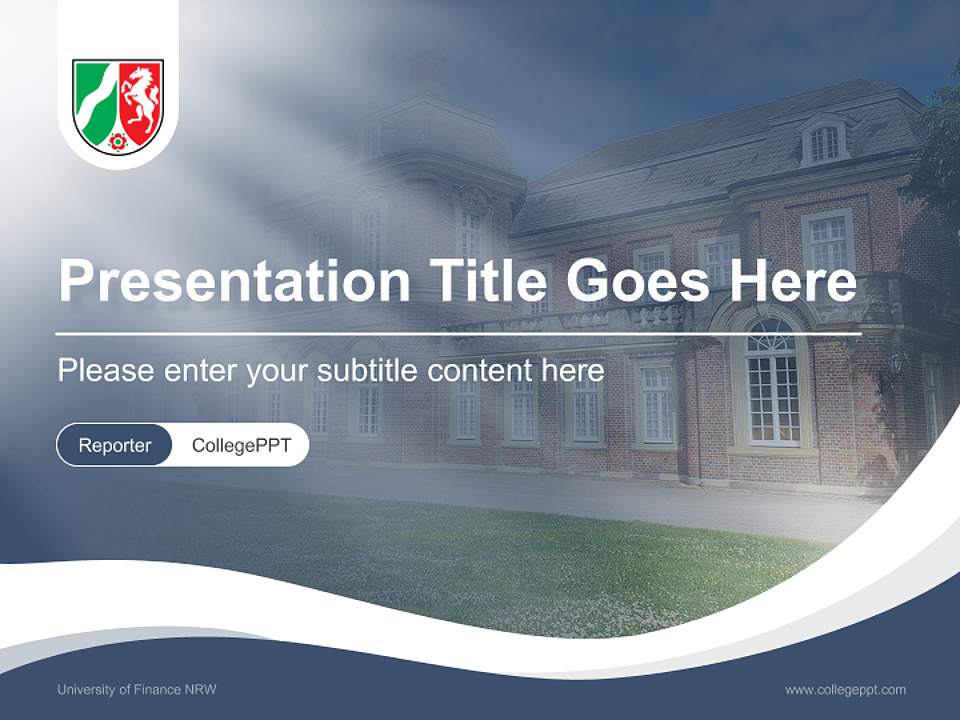 University of Finance NRW Lecture Sharing and Networking Event PPT Template4:3 ratio PPT effect preview image4