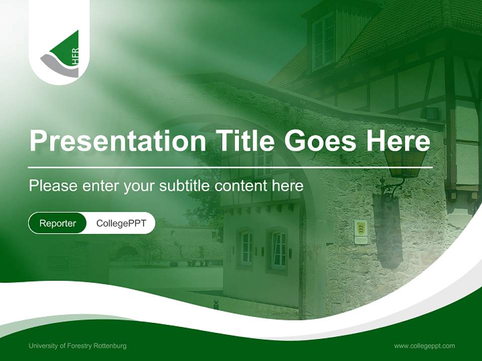 University of Forestry Rottenburg Lecture Sharing and Networking Event PPT Template4:3 ratio PPT effect preview image4