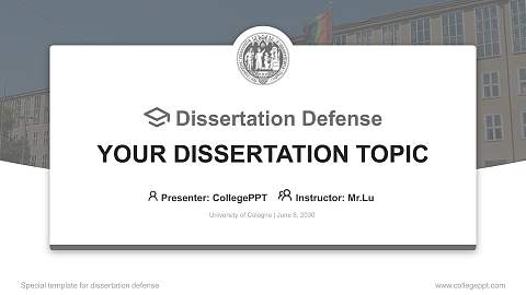University of Cologne Graduation Thesis Defense PPT Template