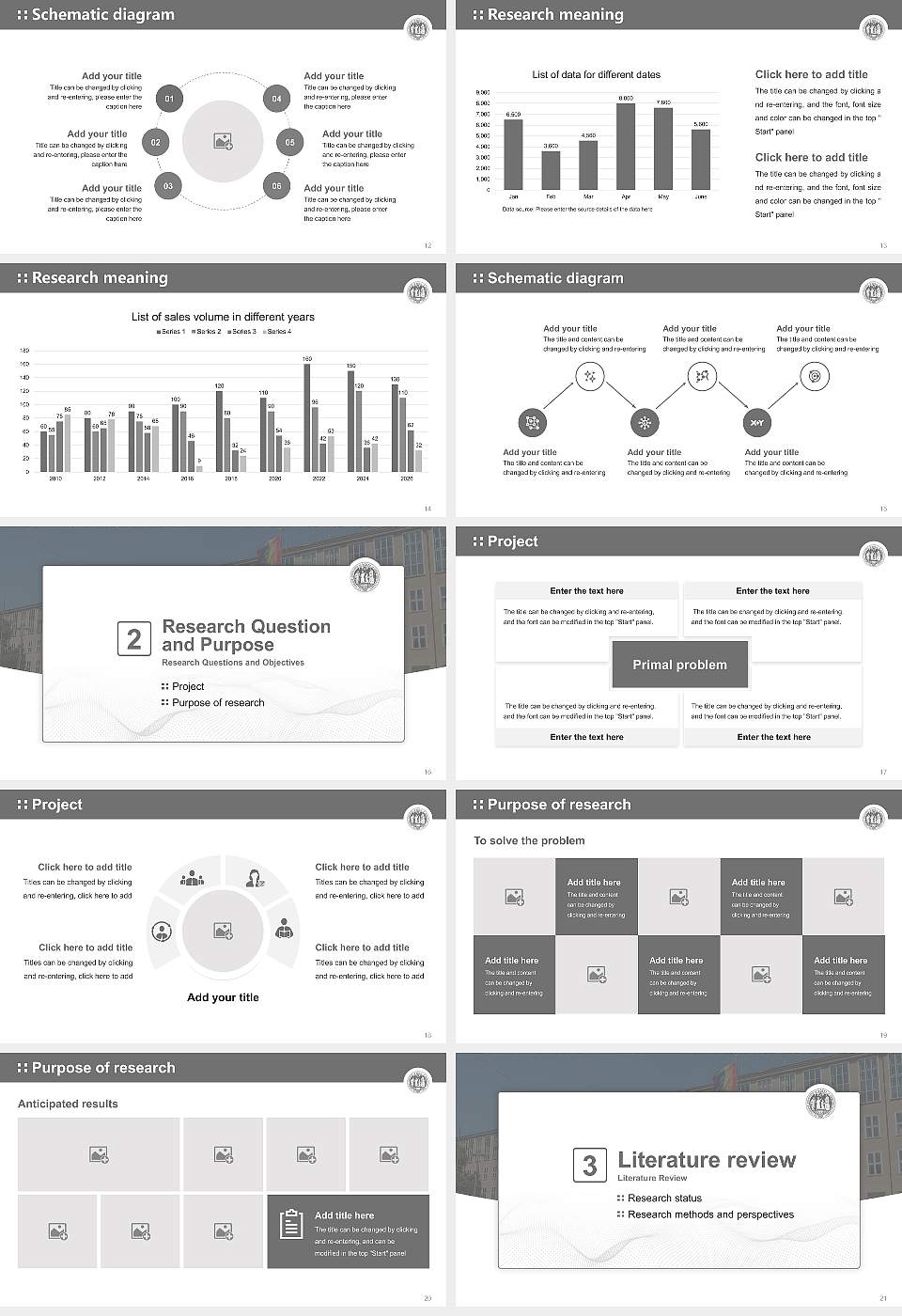 University of Cologne Graduation Thesis Defense PPT Template16:9 ratio PPT effect preview image3