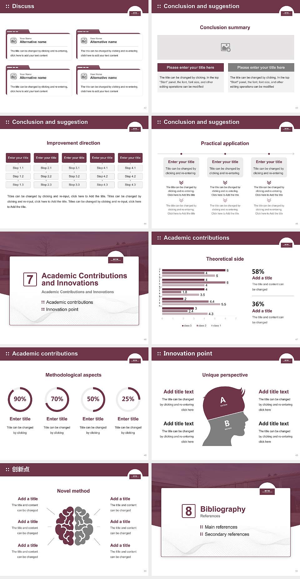 Theological University Ewersbach Graduation Thesis Defense PPT Template4:3 ratio PPT effect preview image6