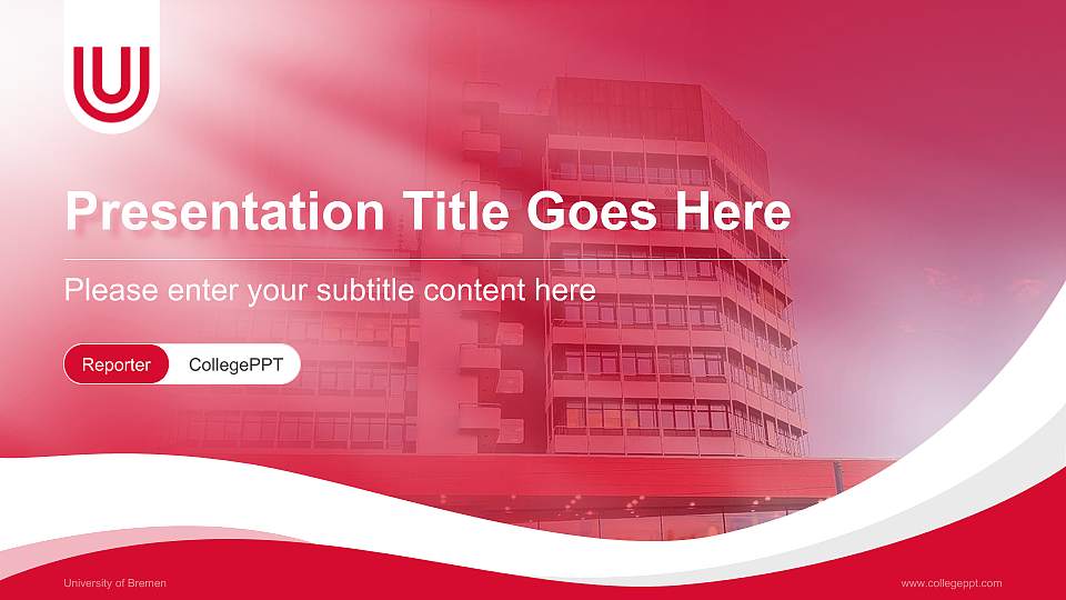 University of Bremen Lecture Sharing and Networking Event PPT Template16:9 ratio PPT effect preview image