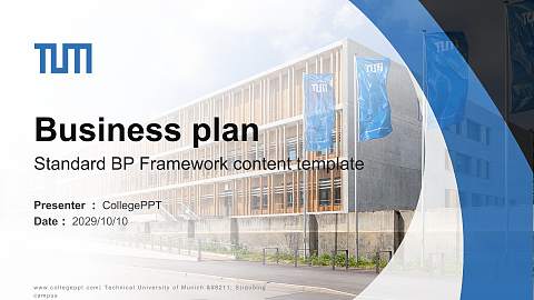 Technical University of Munich – Straubing campus Competition/Entrepreneurship Contest PPT Template