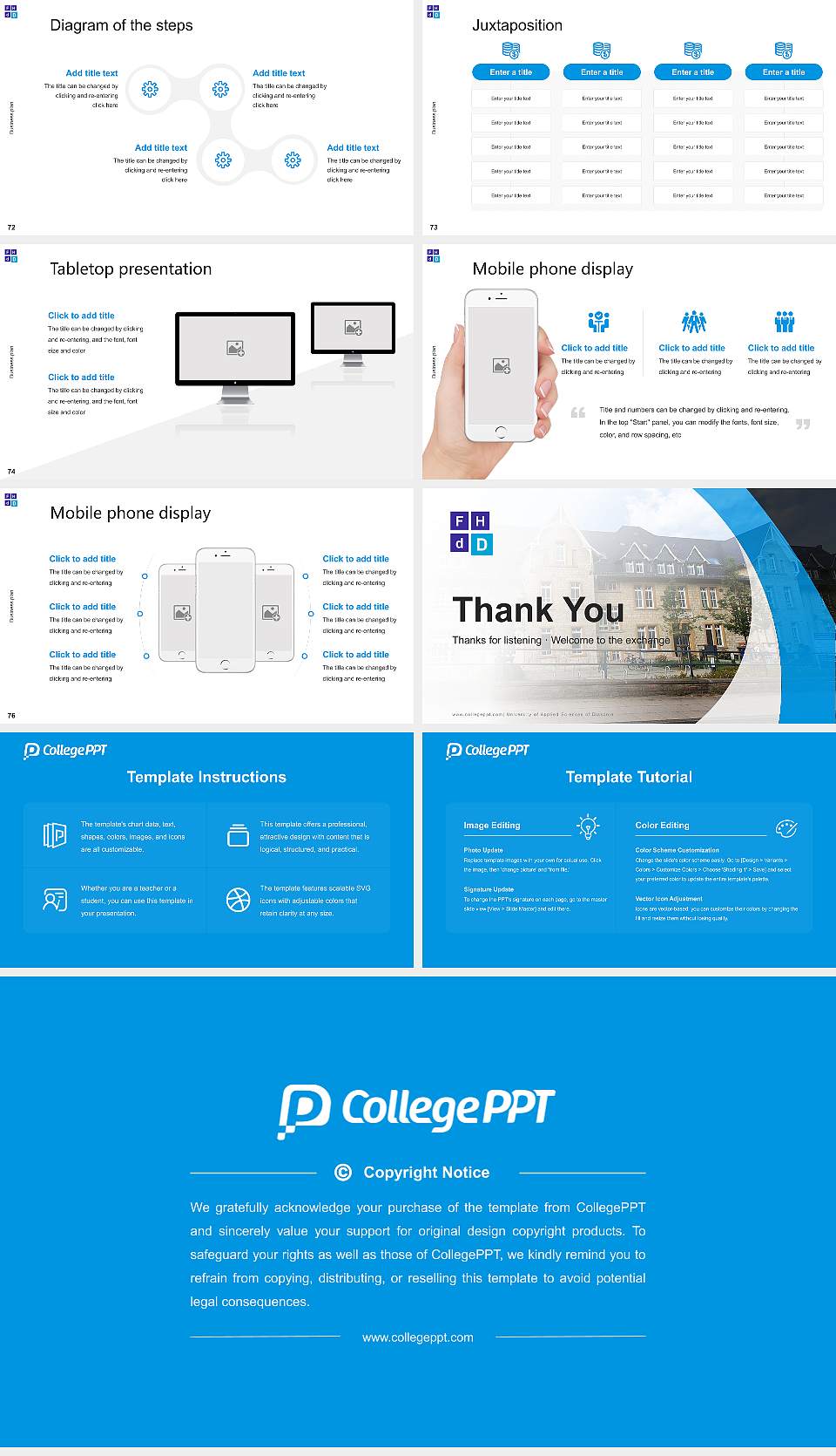University of Applied Sciences of Diakonie Competition/Entrepreneurship Contest PPT Template16:9 ratio PPT effect preview image9