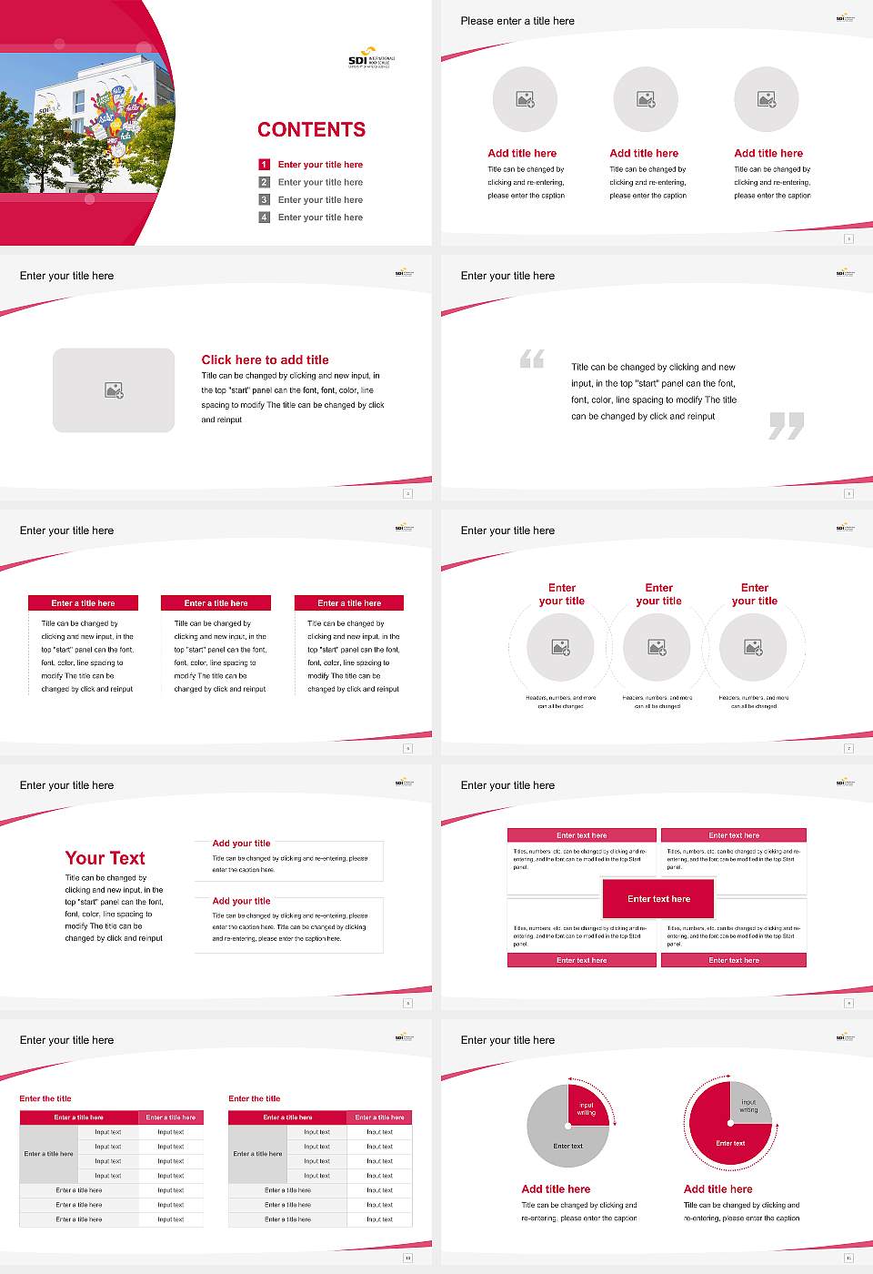 SDI Munich International University of Applied Sciences Course/Courseware Creation PPT Template16:9 ratio PPT effect preview image2