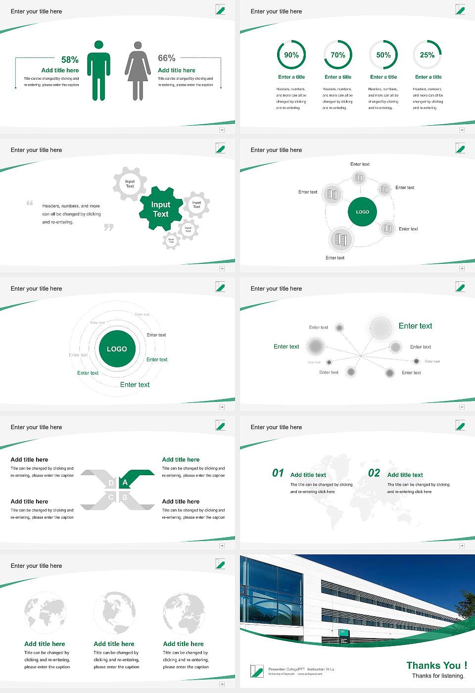 University of Bayreuth Course/Courseware Creation PPT Template16:9 ratio PPT effect preview image4