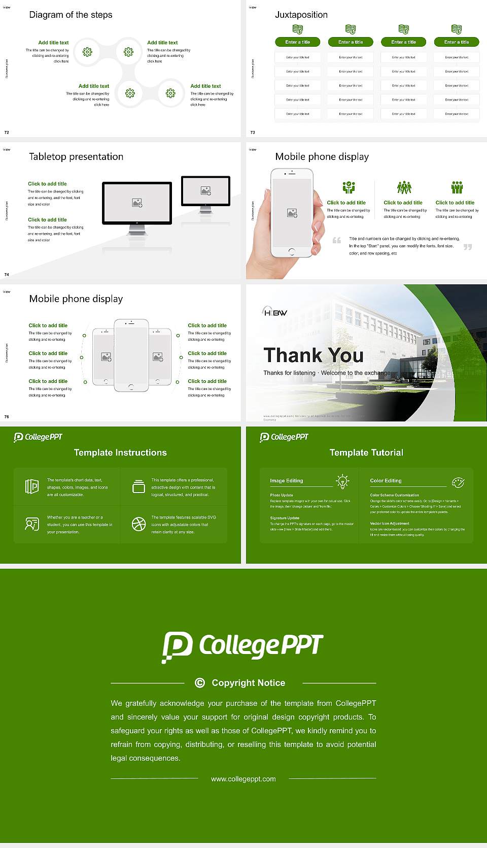 University of Applied Sciences for the Bavarian Economy Competition/Entrepreneurship Contest PPT Template16:9 ratio PPT effect preview image9