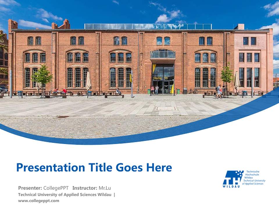 Technical University of Applied Sciences Wildau Course/Courseware Creation PPT Template4:3 ratio PPT effect preview image5