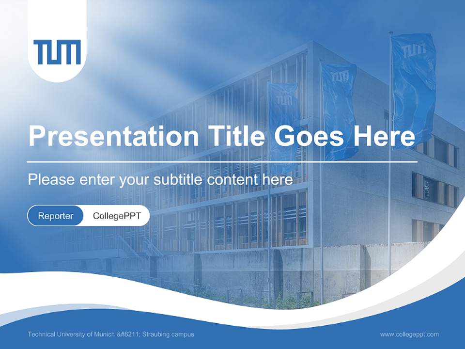 Technical University of Munich – Straubing campus Lecture Sharing and Networking Event PPT Template4:3 ratio PPT effect preview image4