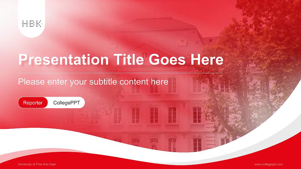 University of Fine Arts Saar Lecture Sharing and Networking Event PPT Template16:9 ratio PPT effect preview image